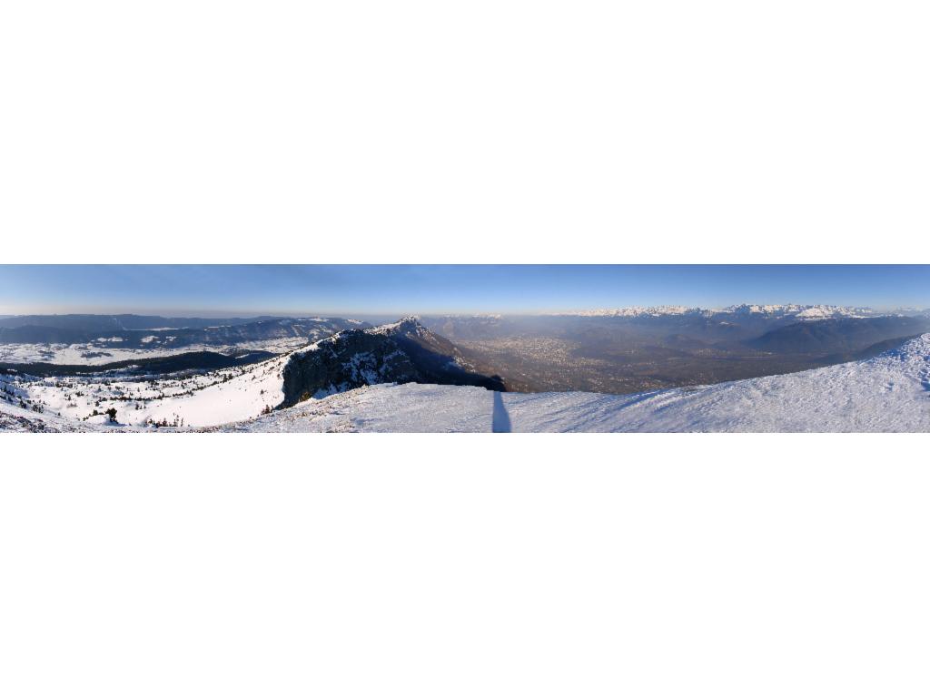 Vue panoramique vers le nord