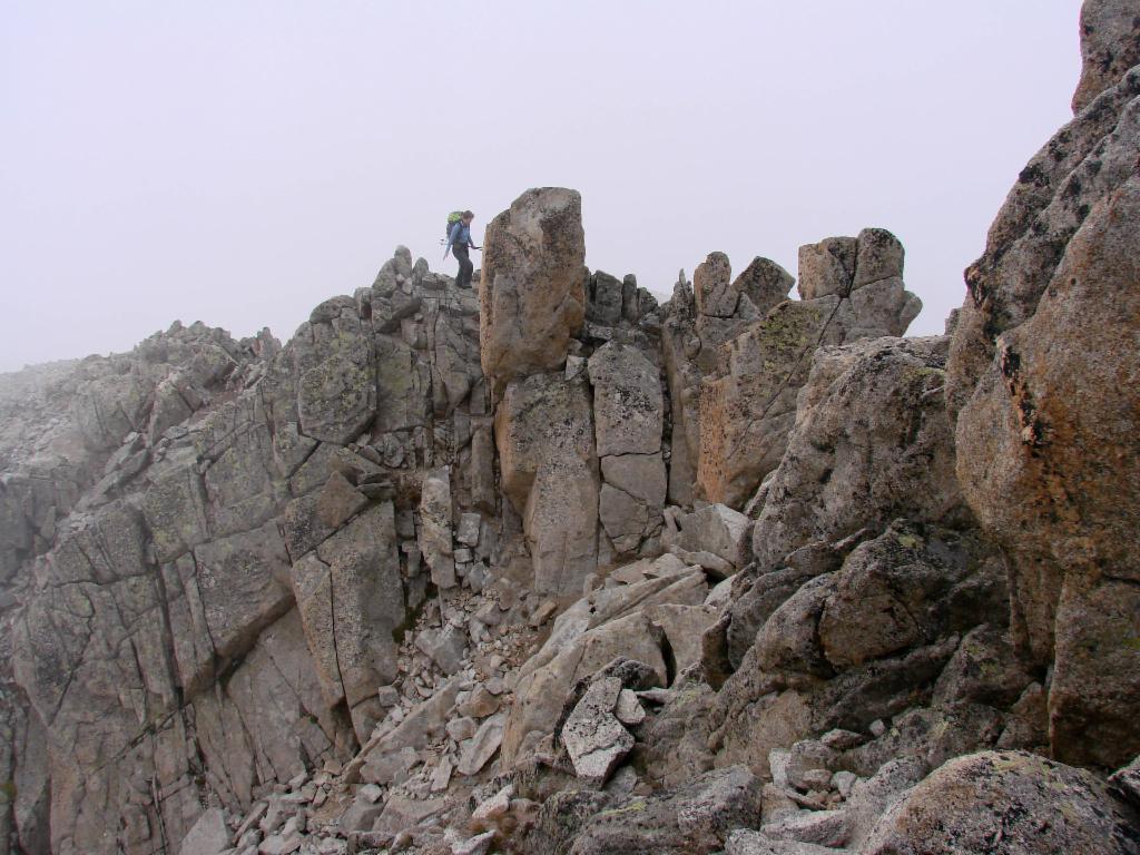 Escalade avant le sommet
