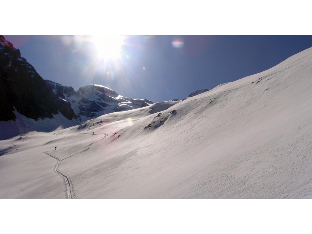 Montée sous le glacier