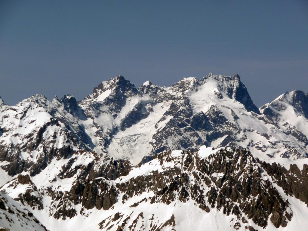 Pic Gaspard, 3883m et la Meije, 3984m