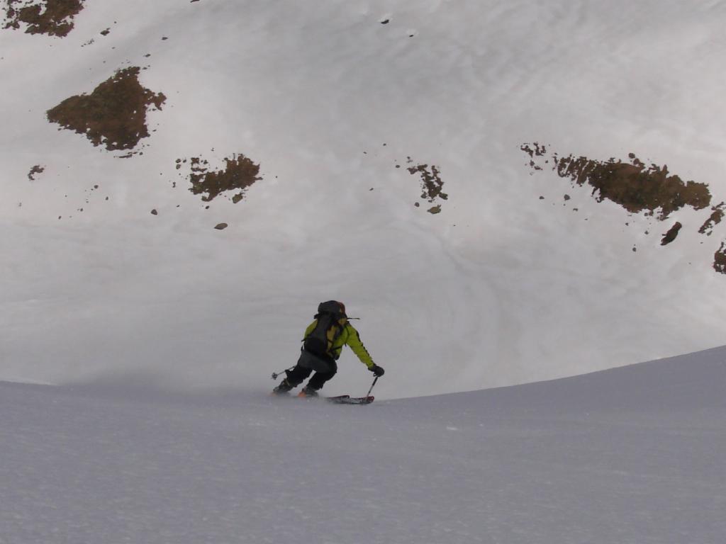 Yannick attaque la descente...