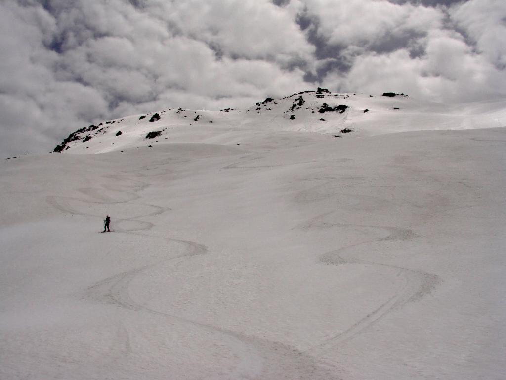 Belle moquette dans la face nord du Petit Fourchon