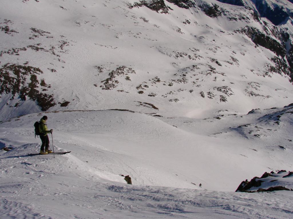 Descente du sommet vers le col