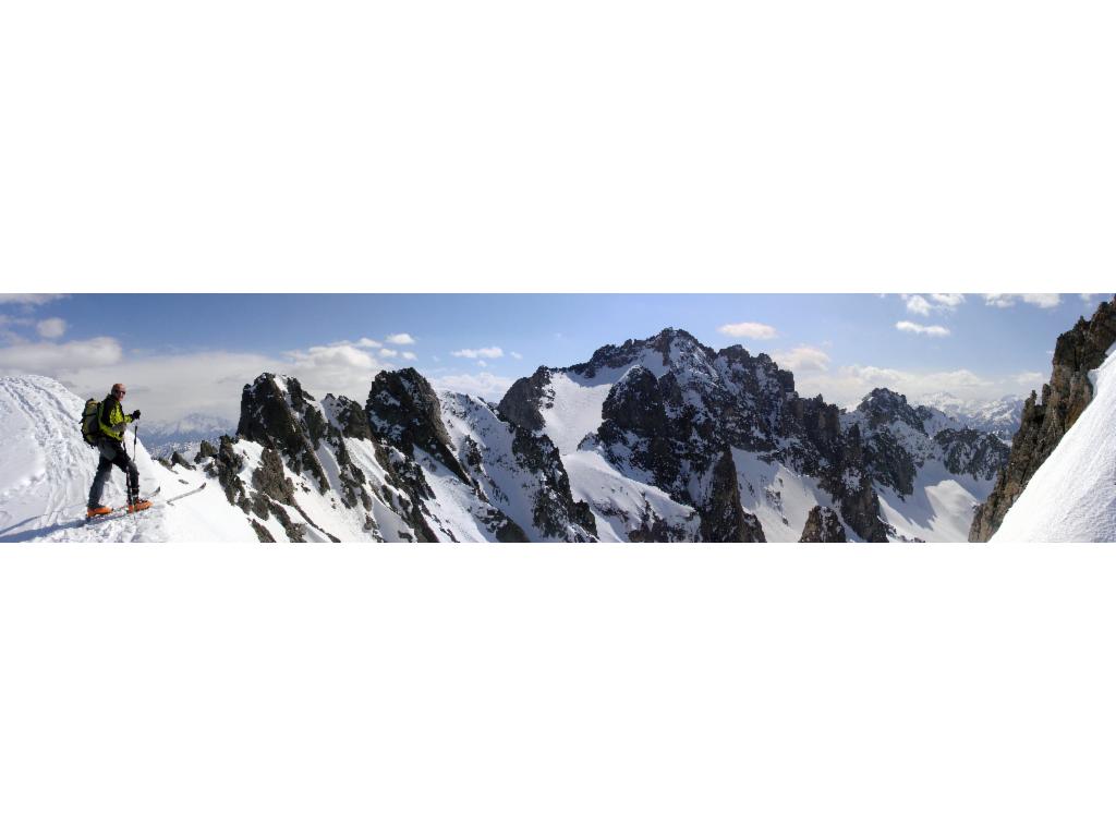 Yannick sur la Crête de la Balme : Grand Pic de la Lauzière
