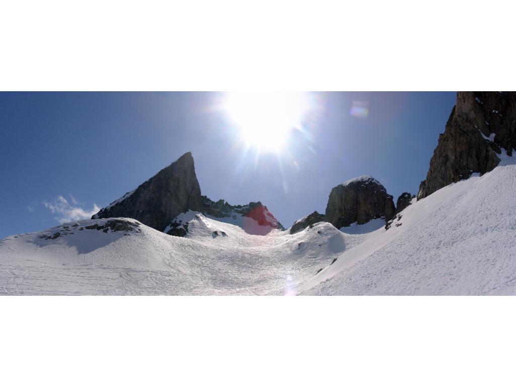Glacier de Celliers : Grand Pic au centre