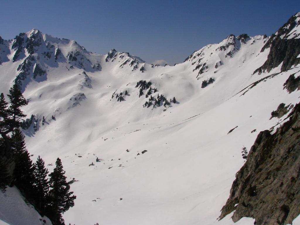 Vue du Col du Fort vers le Col de la Frèche
