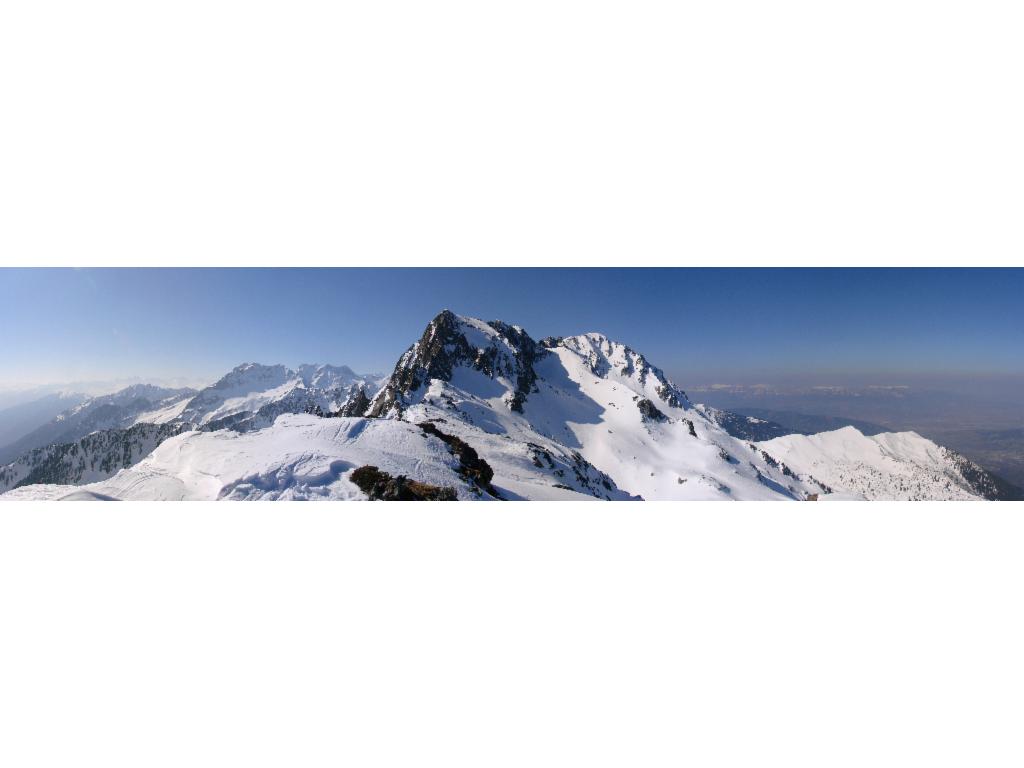 Vue panoramique de la Grande Roche Blanche vers le sud