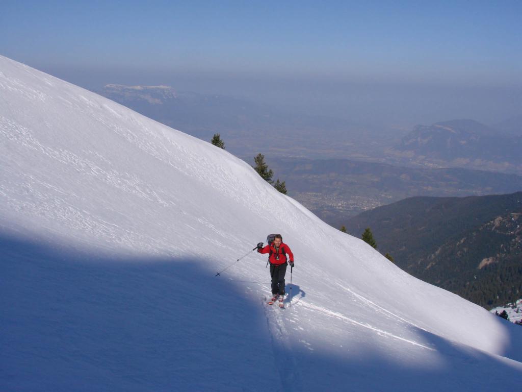 Fred pendant la montée au Pas du Gargoton