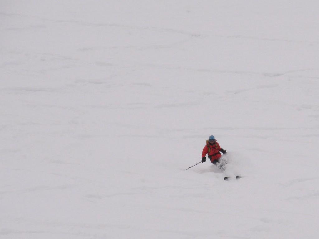 Der Schnee ist ganz passabel.