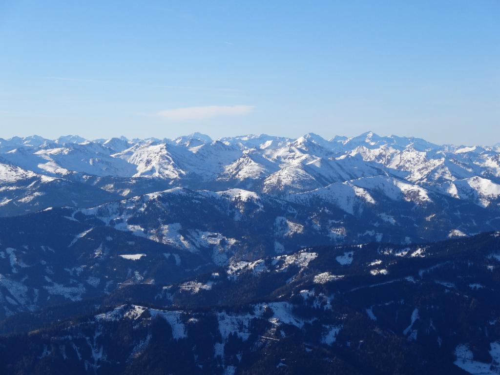 Wölzer und Schladminger Tauern vom Südgipfel