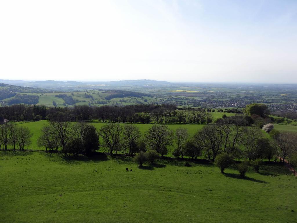 View from Broadway Tower towards Cleeve Hill