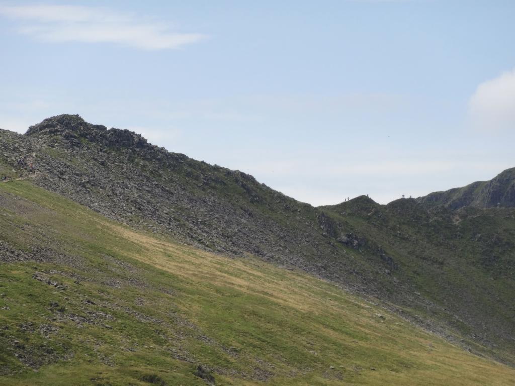 Looking back to Striding Edge