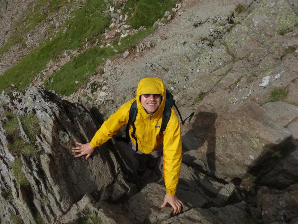 Scrambling on Striding Edge