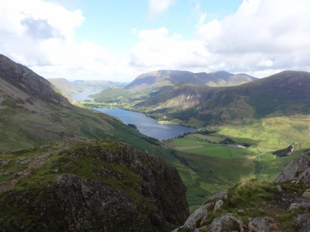 Crummock Water and Buttermere from the summit