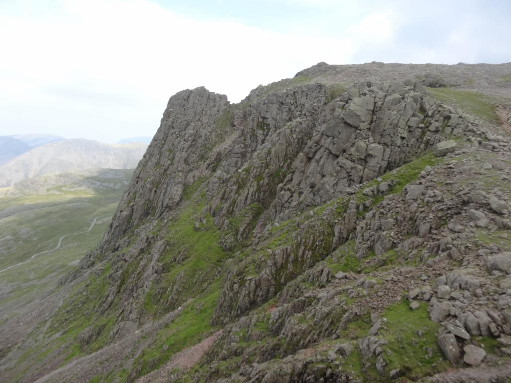 West face of Scafell Pike from Mickledore