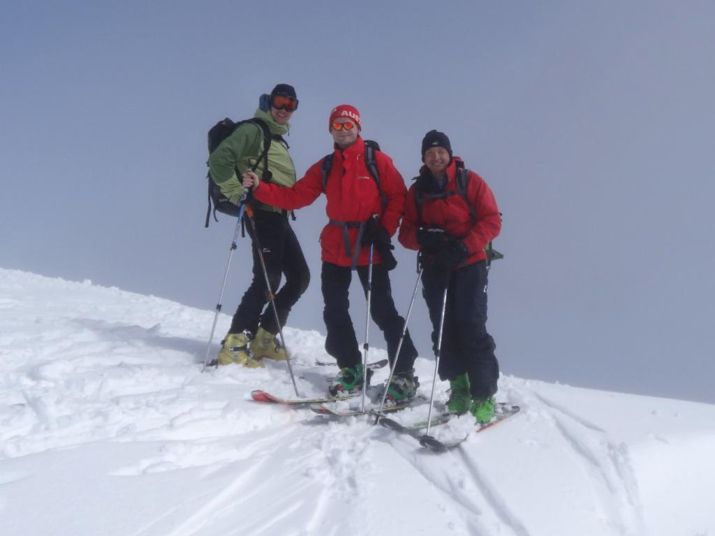 Georg, Peter et Fred au col