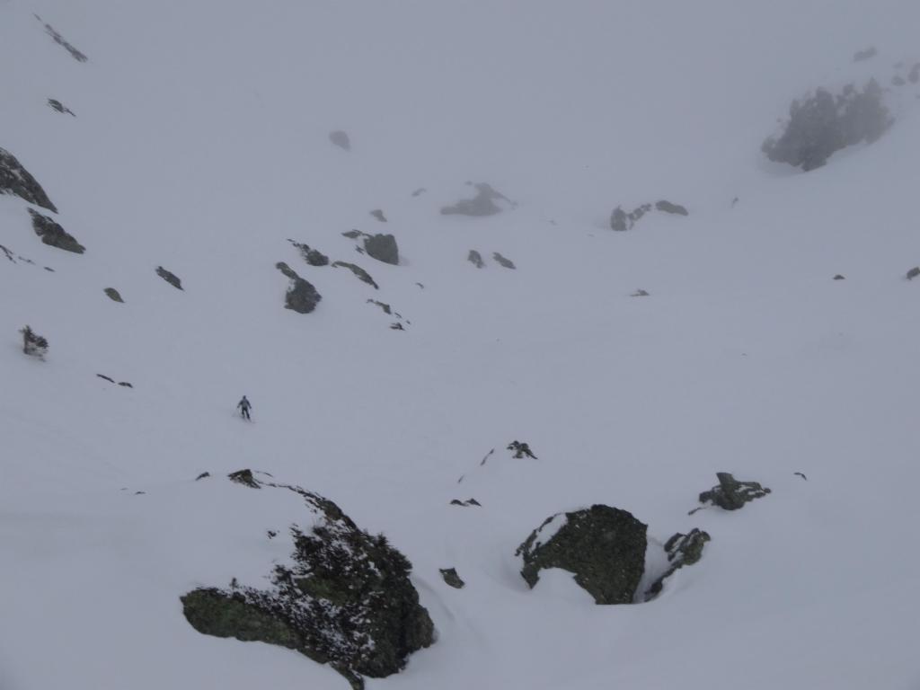 Descente dans la combe