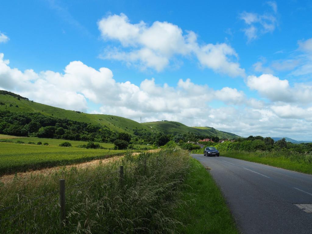 Northern slopes of the South Downs on the way to Steyning