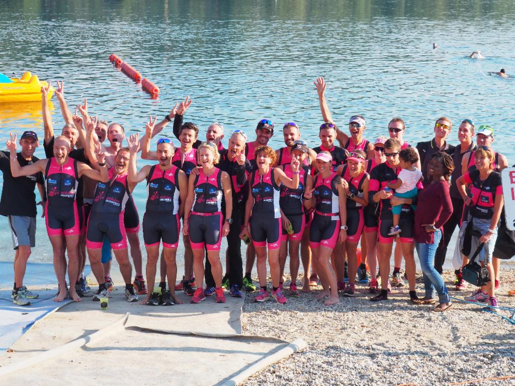 Participants au Triathlon du Lac de Paladru