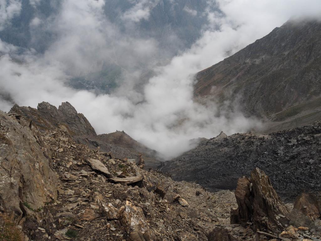 Le désert en Valjouffrey depuis le sommet