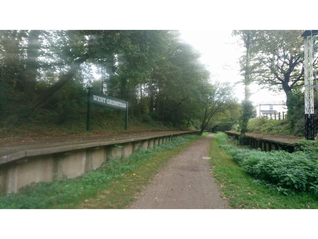 Former West Grinstead station platforms