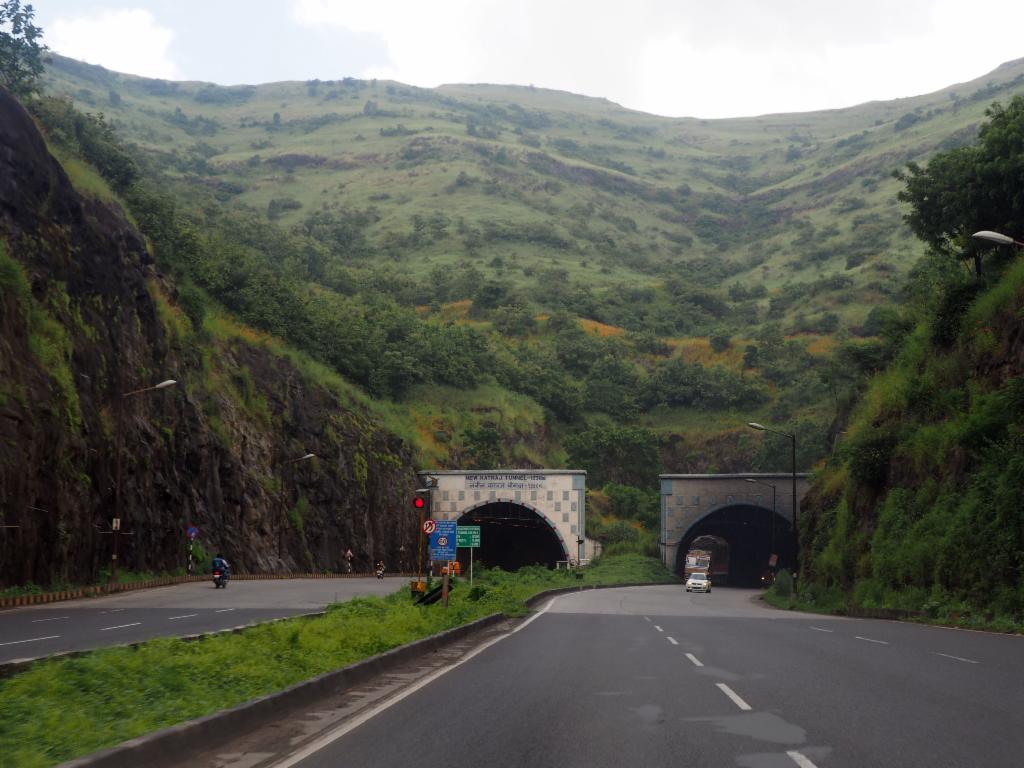 Past the tunnels on the way back to Pune