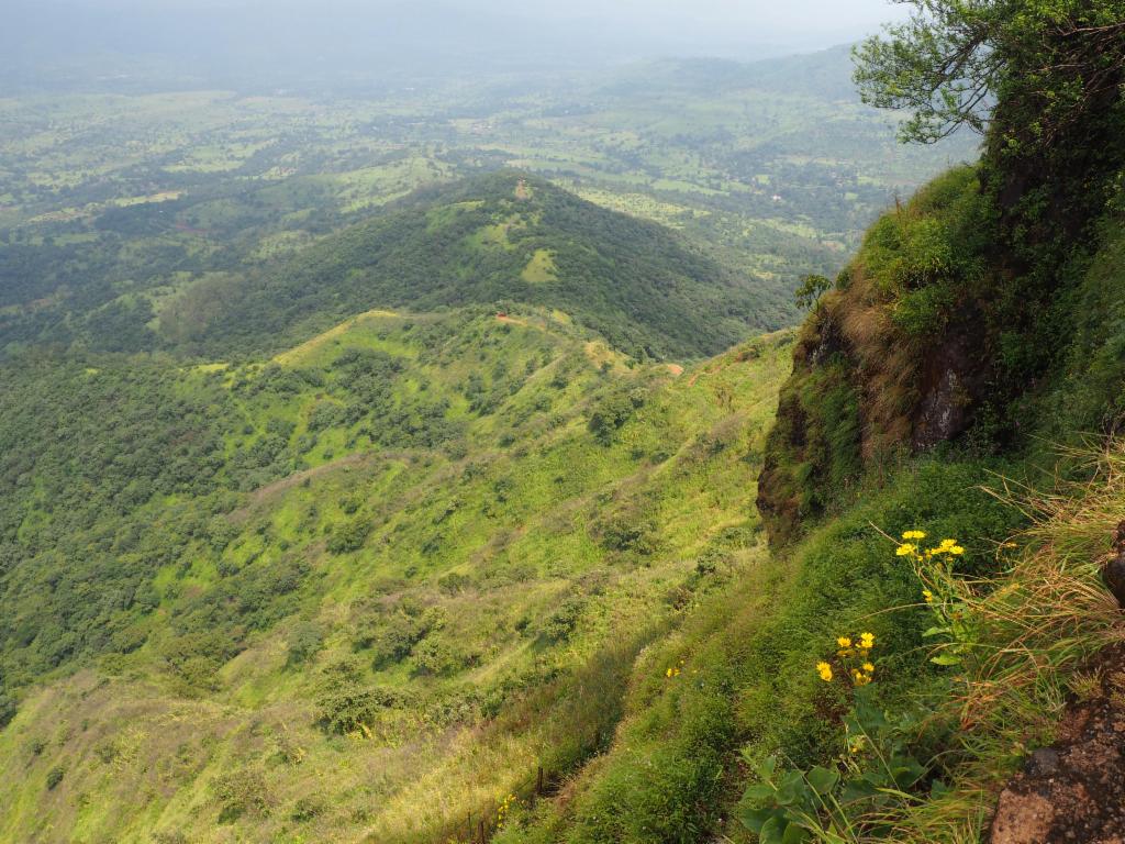 Ridge of ascent from Gunjavane to Padmavati Maachi