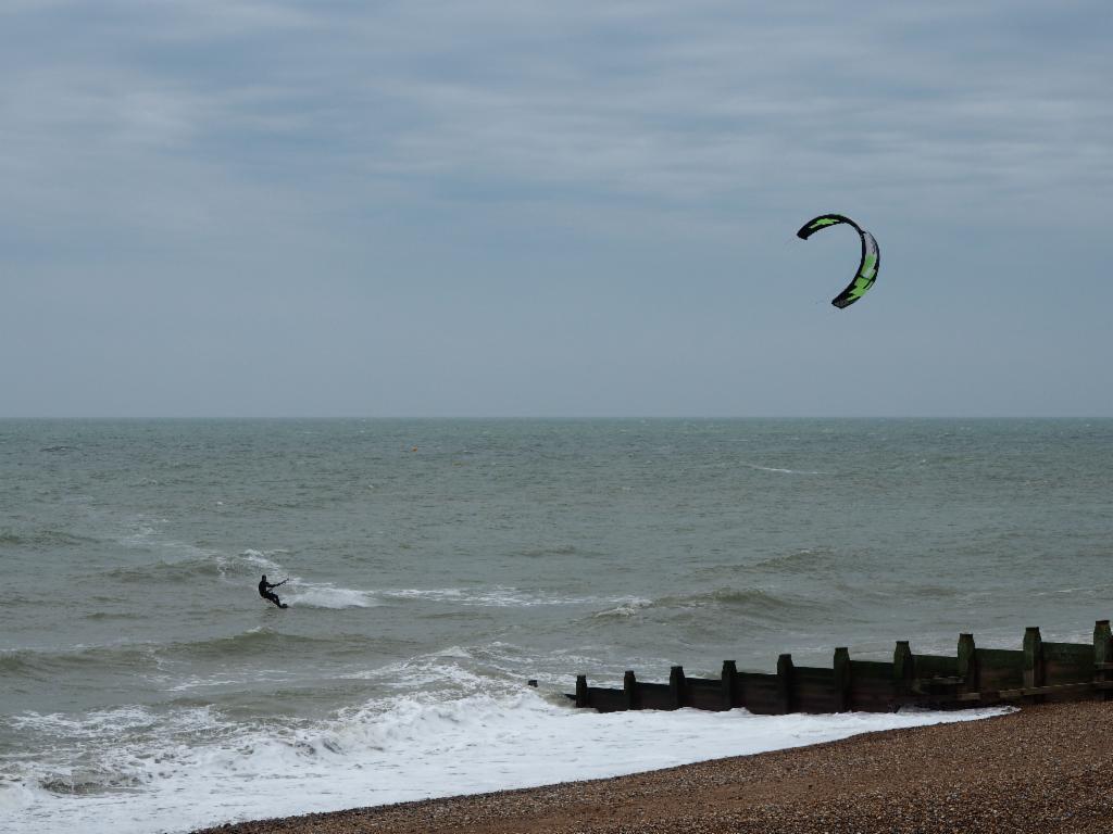 Kite surfer near Shoreham