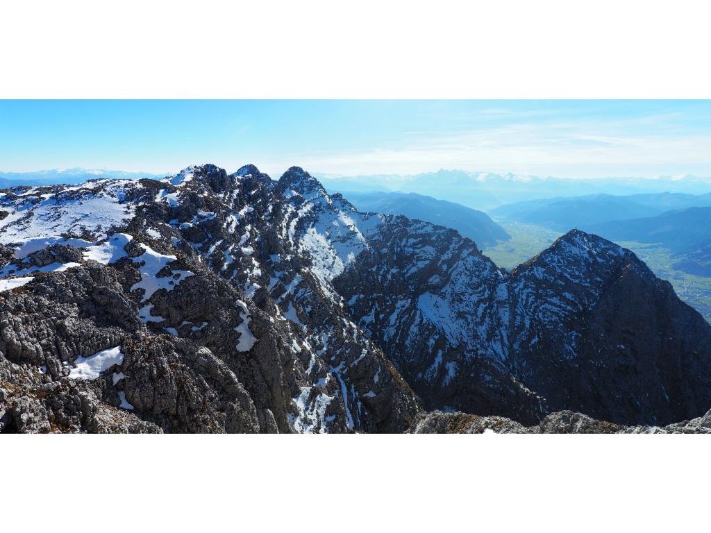 Grat vom Ahlhorn übers Mitterhorn zum vorgelagerten Persailhorn