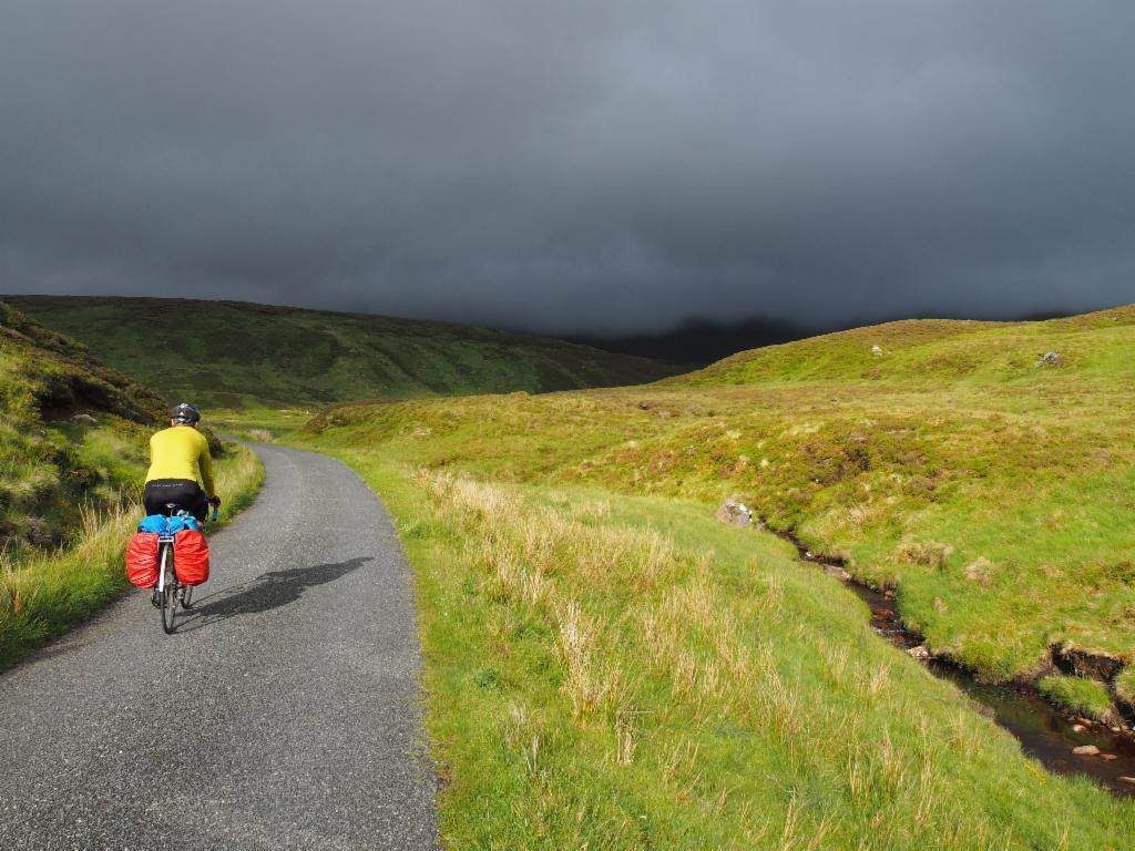 Road climbing to Lochan Na Lairige