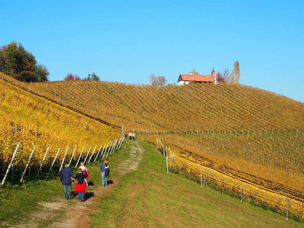 Weg an der Eory-Kapelle vorbei zum Pößnitzberg