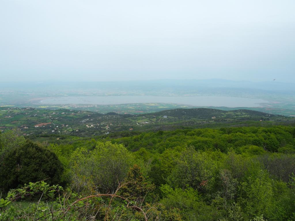 View down to Limni Koronia