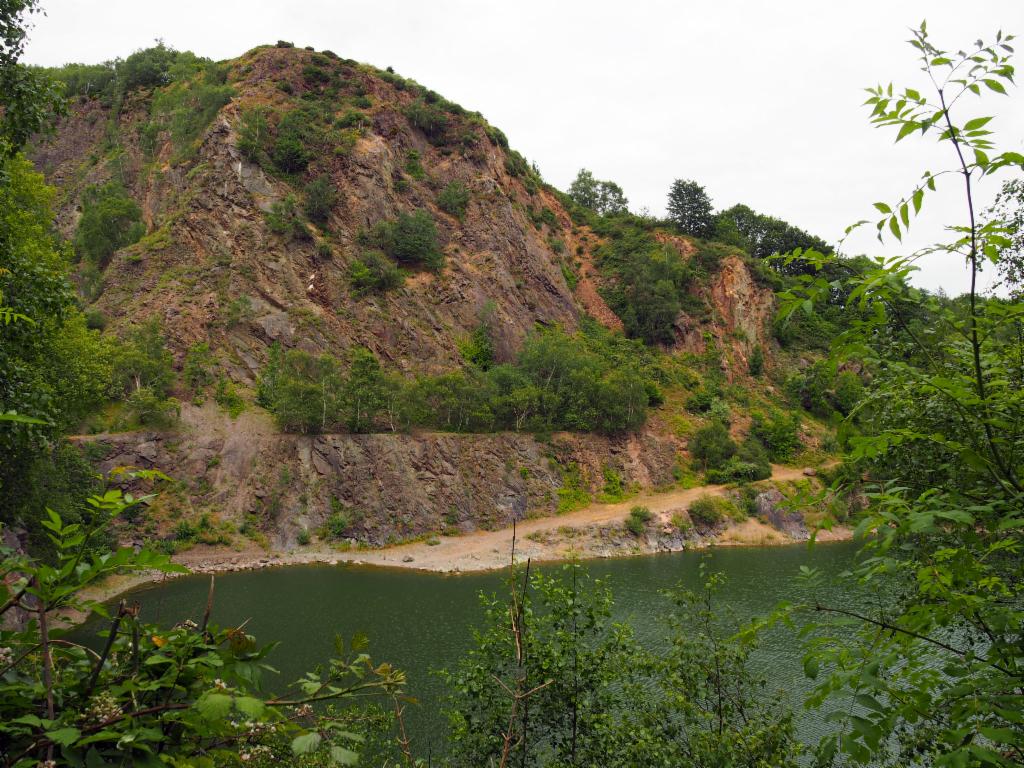 Gullet Quarry lake on the way from Midsummer Hill to Herefordshire Beacon