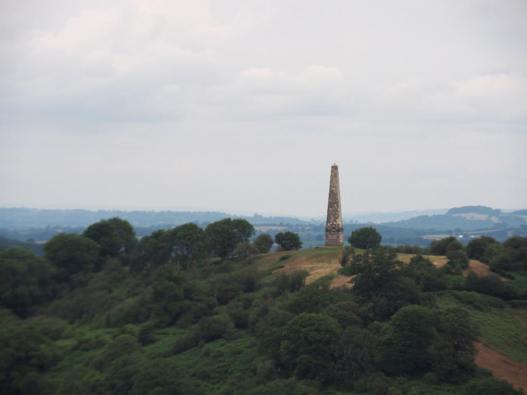 Eastnor Obelisk from Ragged Stone Hill