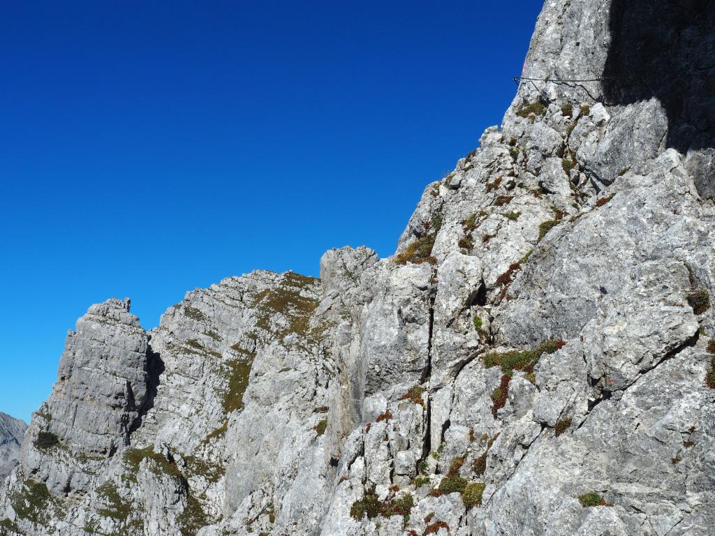 Ausgesetzte Querung am Ende der Umgehung des zweiten Gratturms