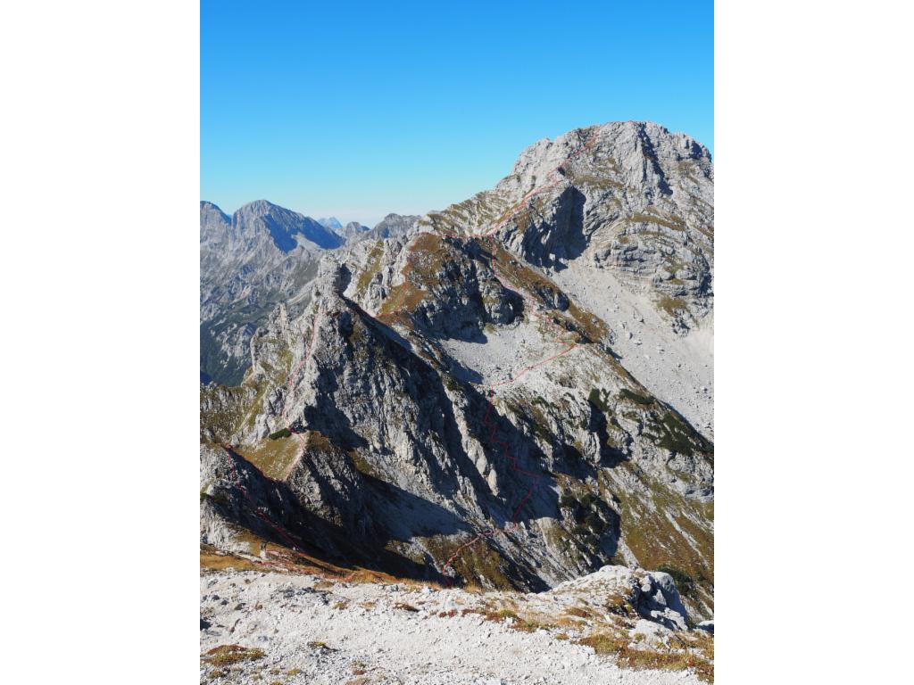 Route vom Natterriegel zum Hexenturm und zurück (rot)