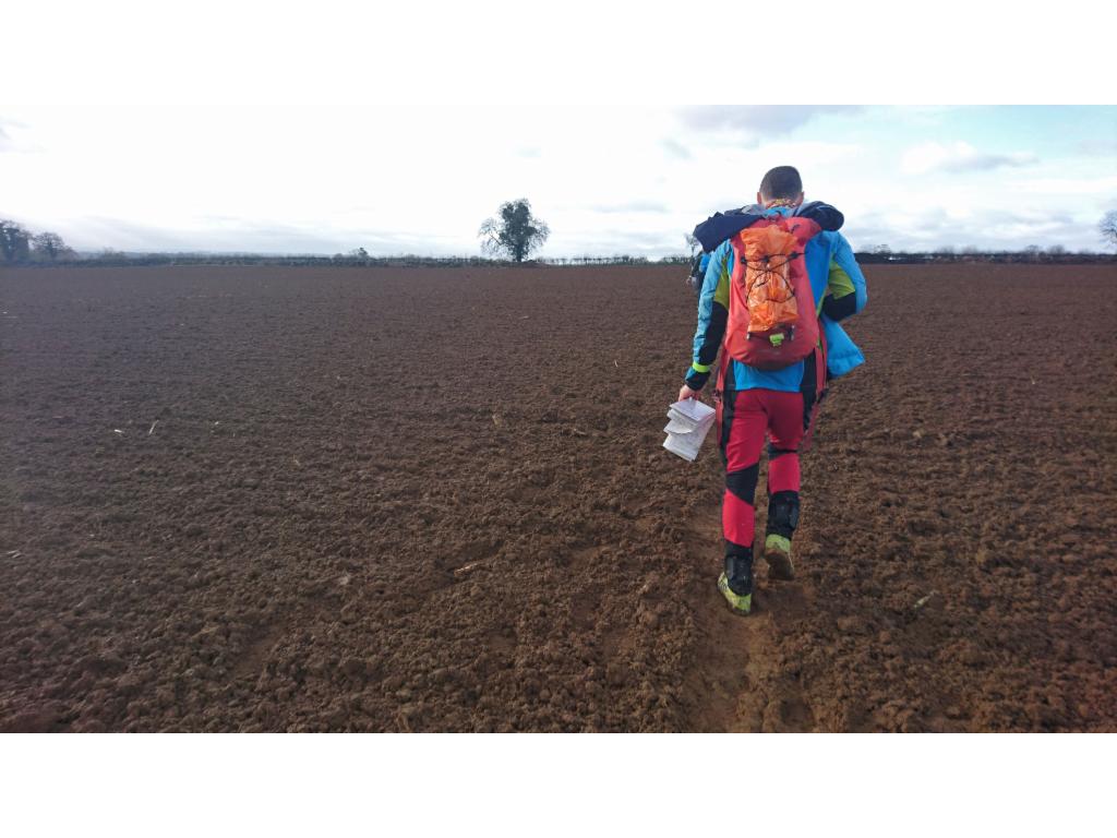 Crossing a field after Middleton-Cheney