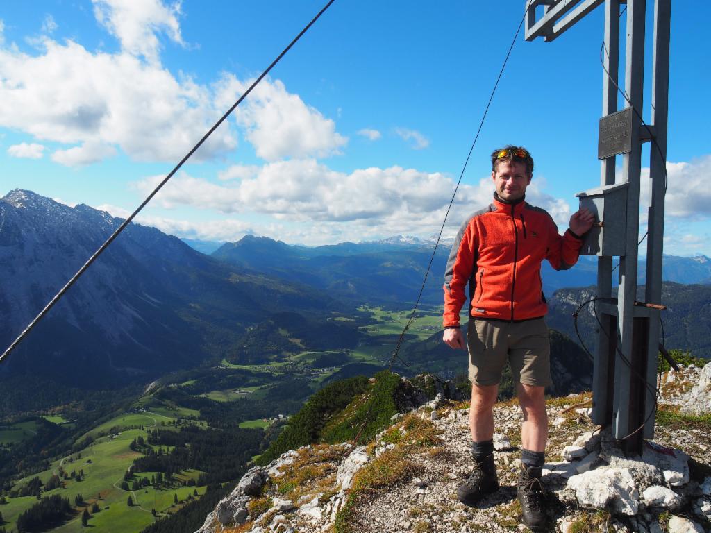 Auf dem Hechlstein-Gipfel