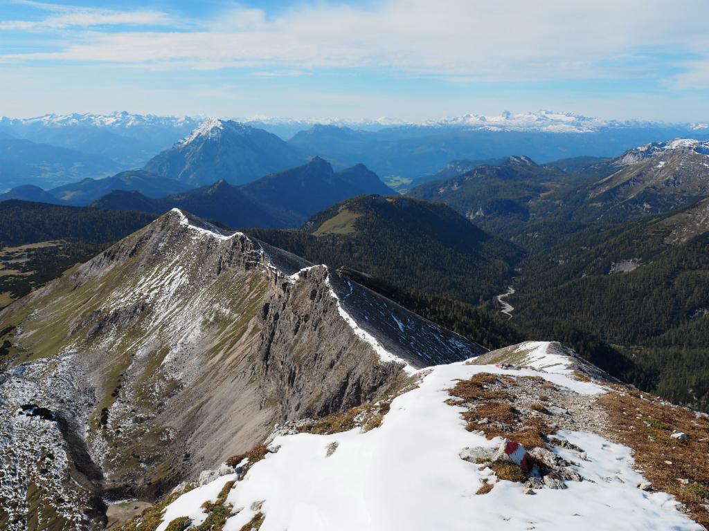 Blick zurück zum Grat vom Kleinmölbing zum Mittermölbing