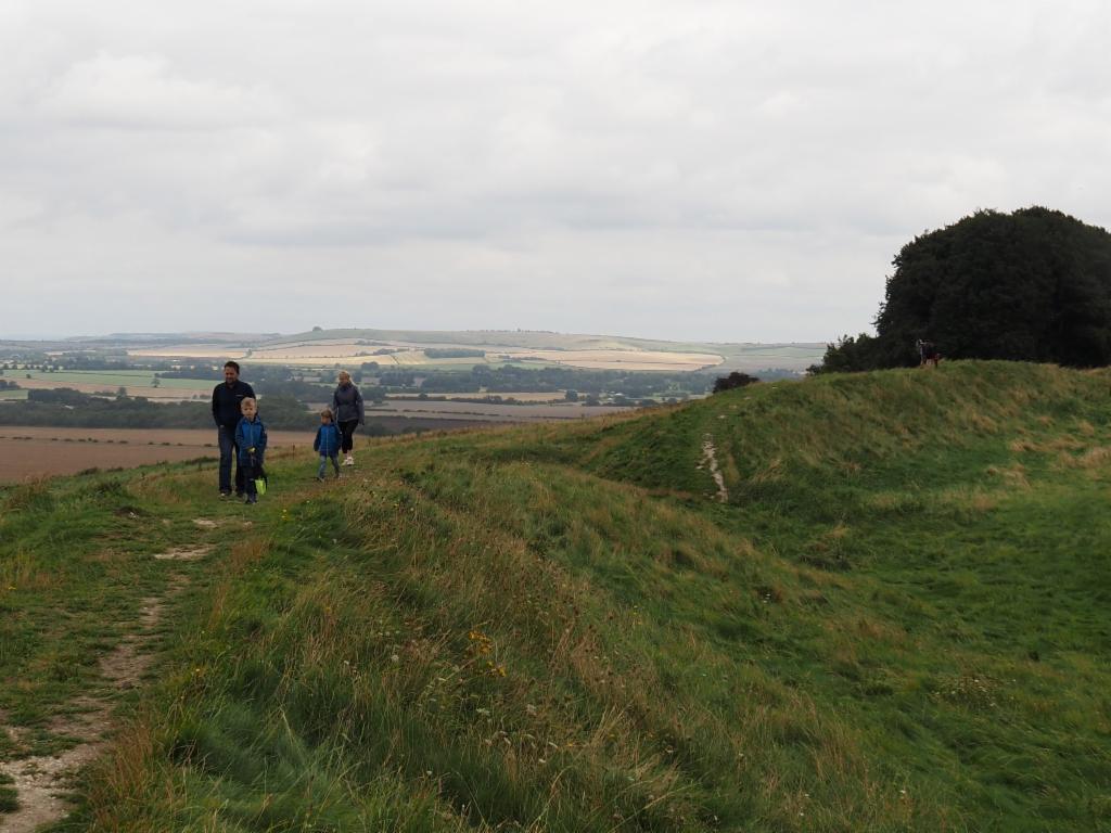 On the walls of Barbury Castle