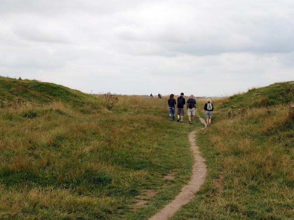 Entrance to Barbury Castle hillfort