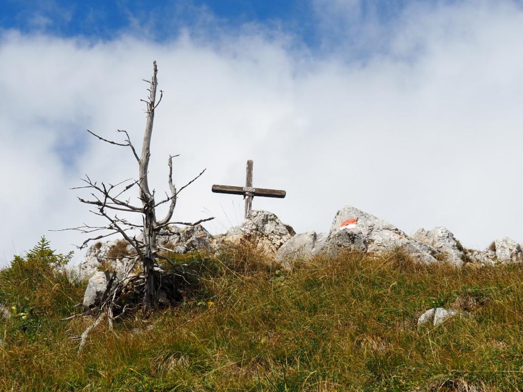 Gipfelkreuz in Sicht