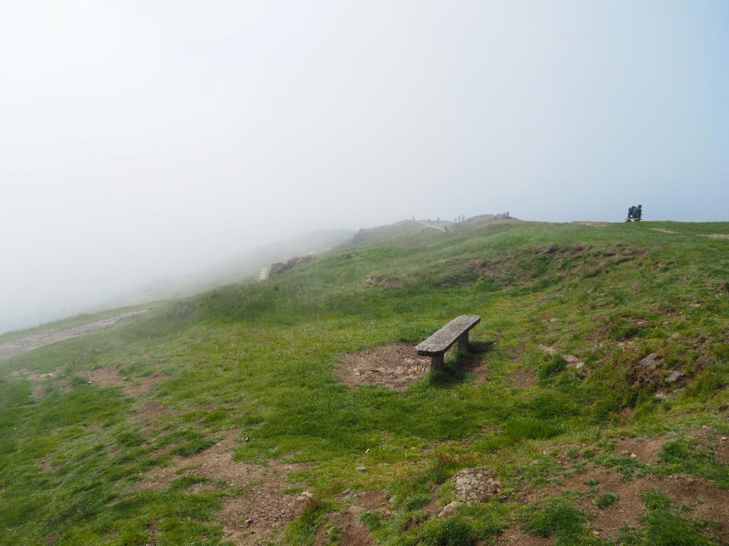 The clouds dissolve - view towards the south