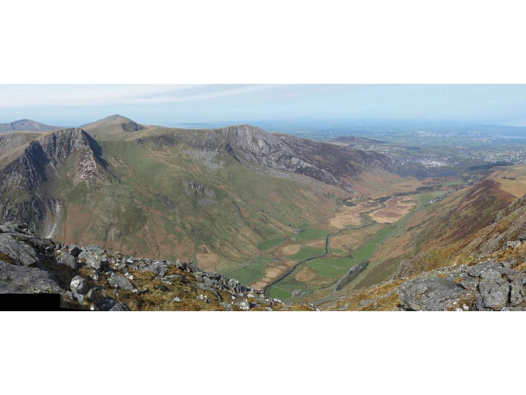 Ogwen valley from Pen Yr Ole Wen