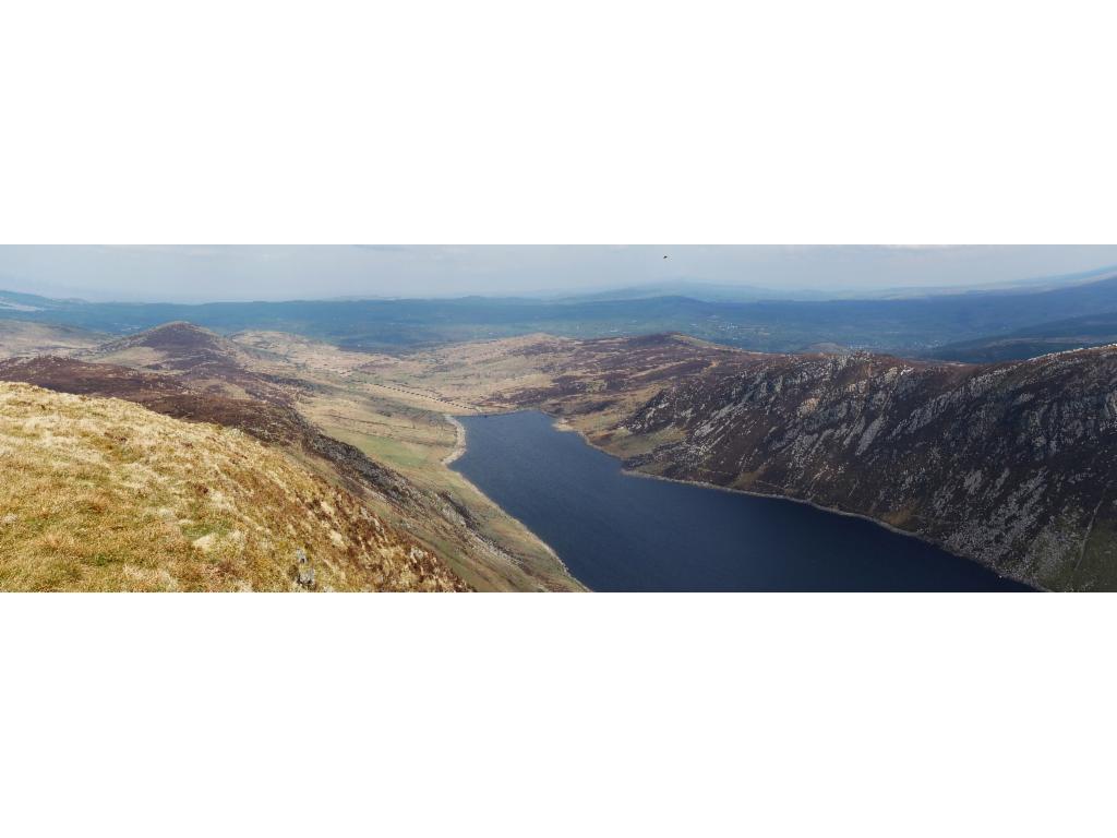 View over Llyn Cowlyd from Pen Llythrig y Wrach