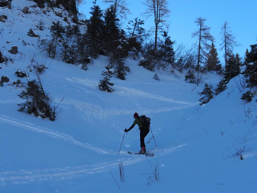 Steilaufschwung zur Seekaralm