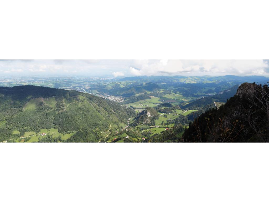 Panorama vom Schoberstein nach Norden