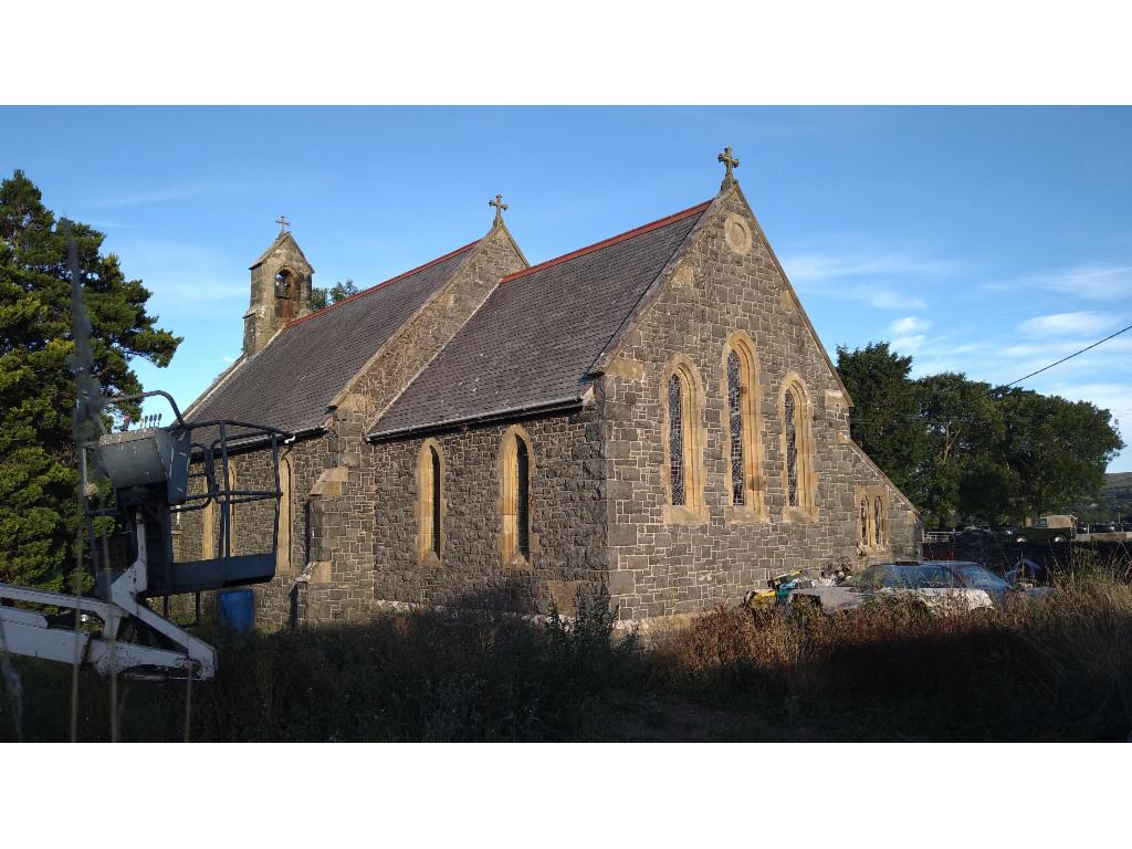 Bryncrug church in the morning