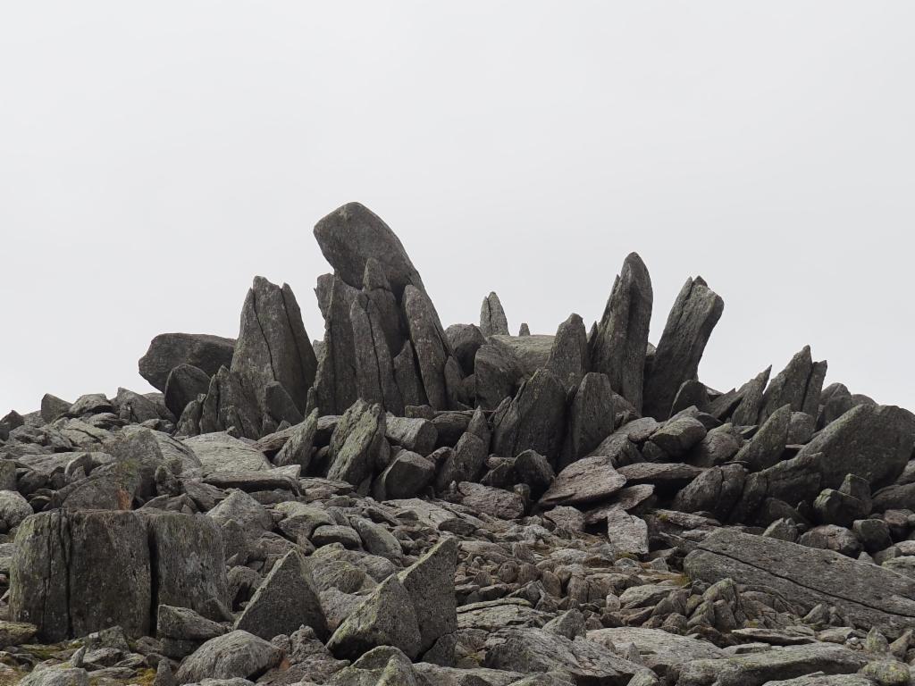 The well-guarded summit of Glyder Fach