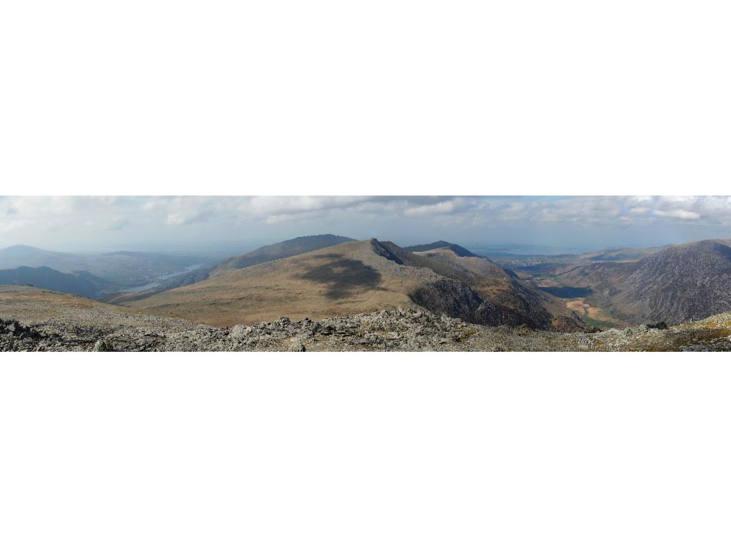 Panorama from Glyder Fawr westwards